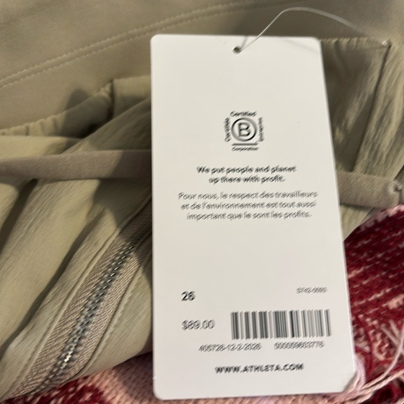 Size 26 3X ATHLETA Trekkie North‎ Jogger Pants Tan Ecru NEW - Picture 8 of 12